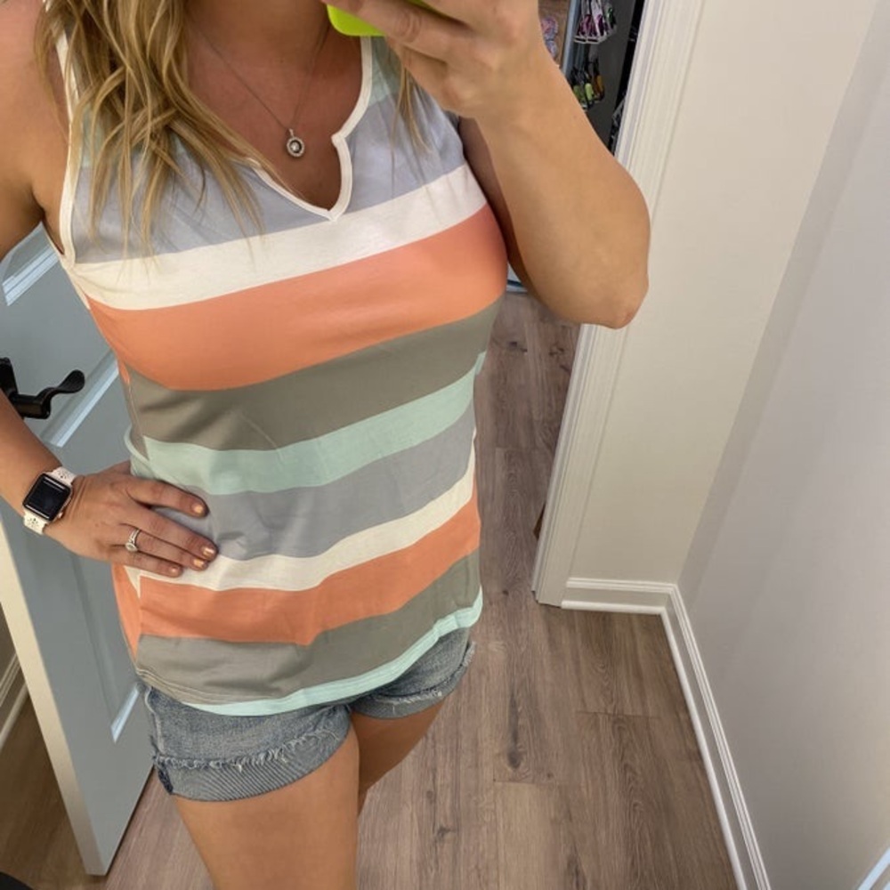 NWT multi stripe tank